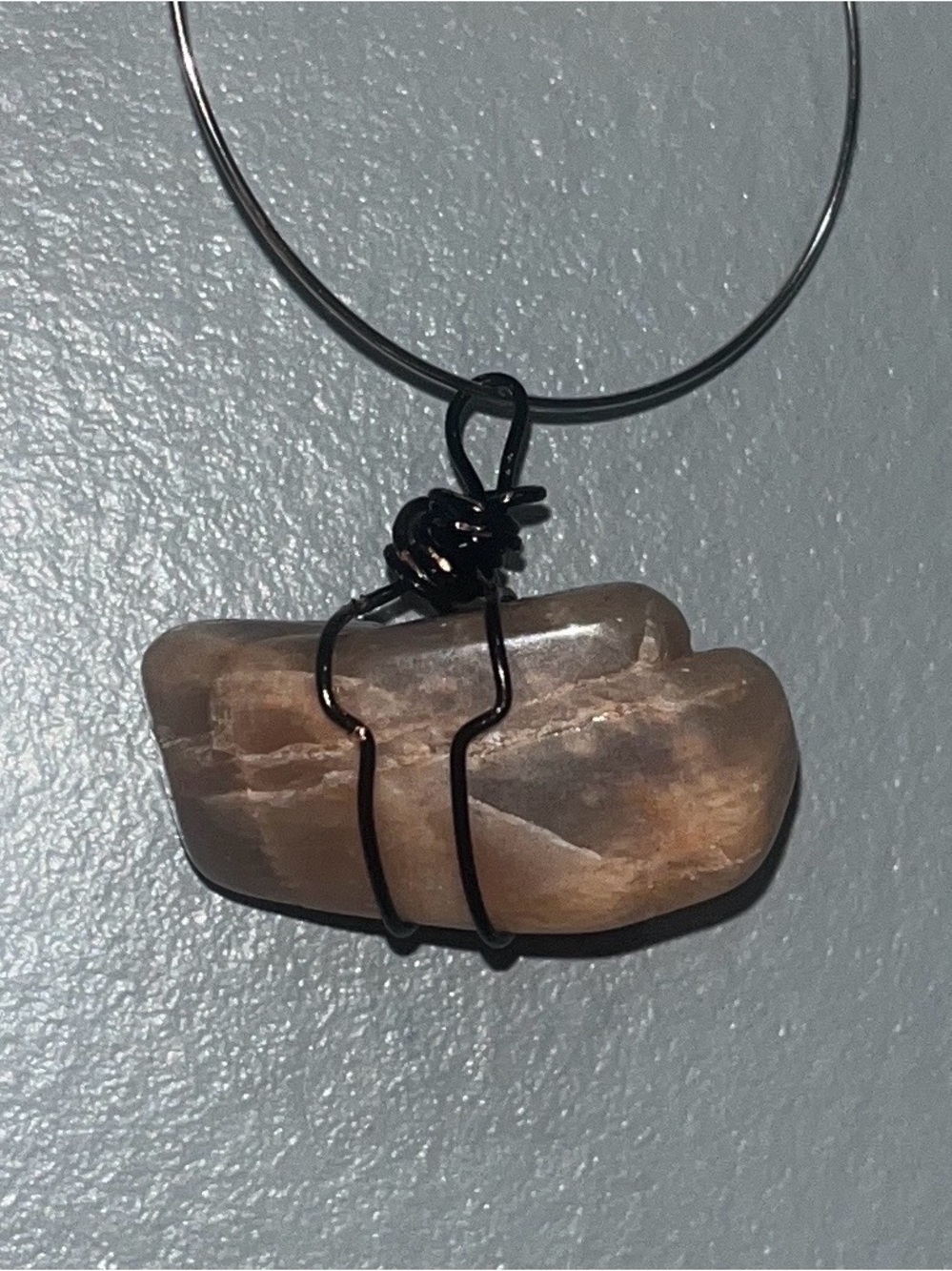 🌙Moonstone Wire Wrap Pendant